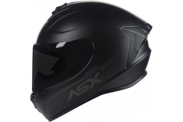 CAPACETE ASX DRAKEN SOLID PRETO FOSCO/GRAFITE